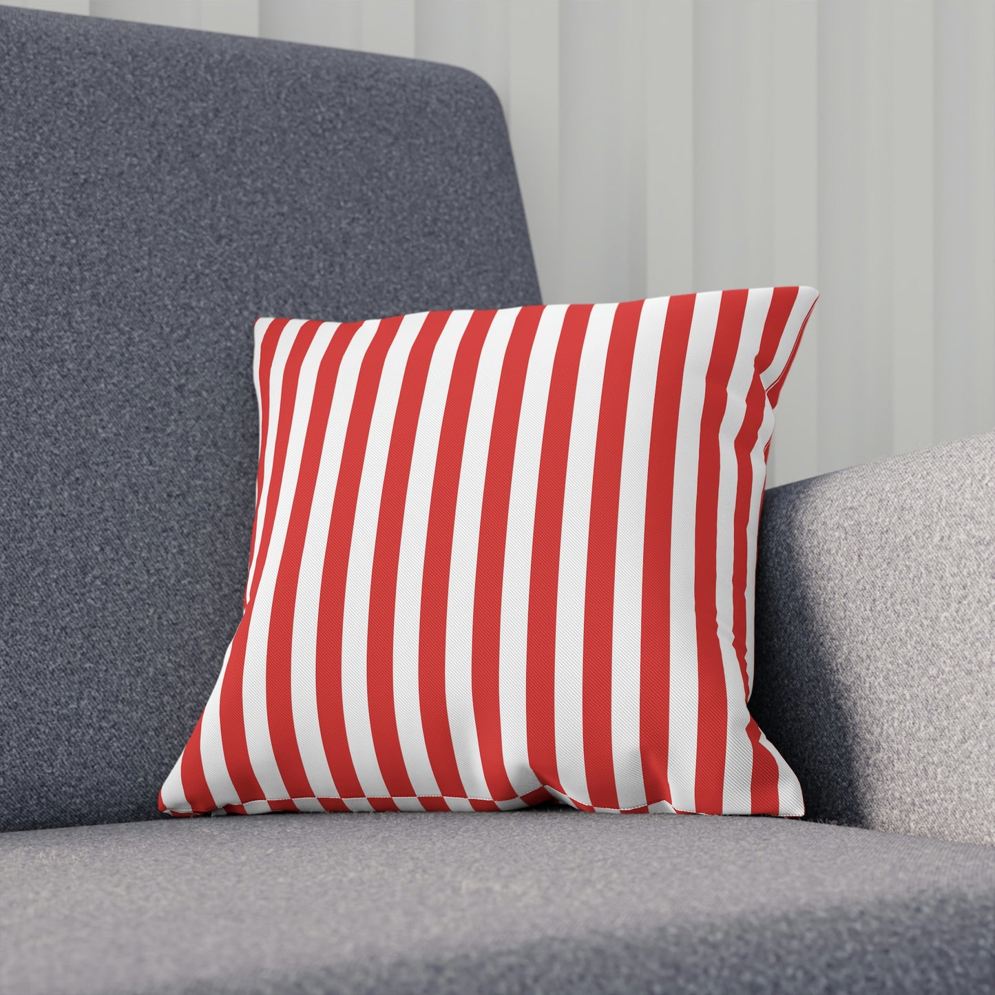 Red Striped Pillows