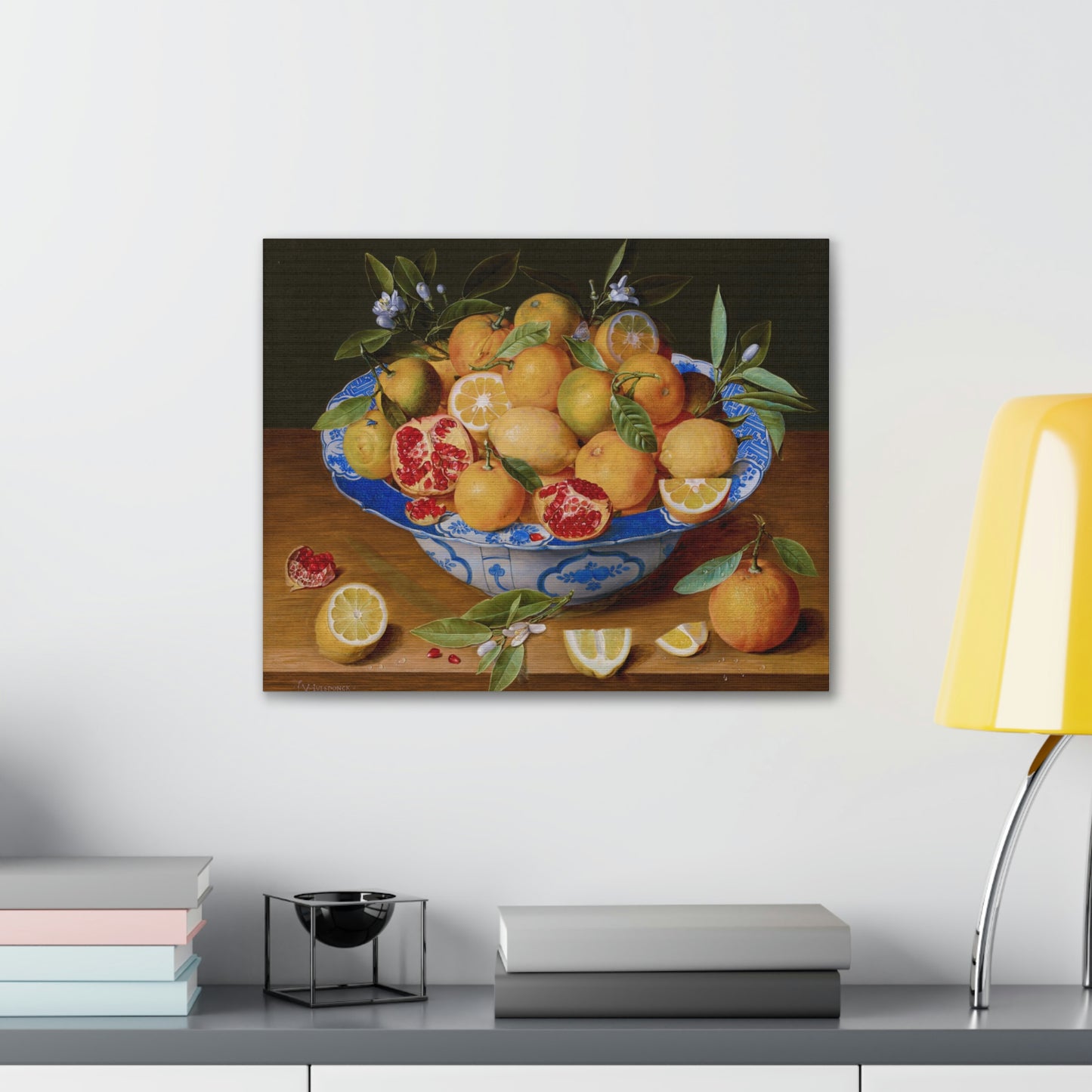 Sicilian Fruit Bowl Canvas Print