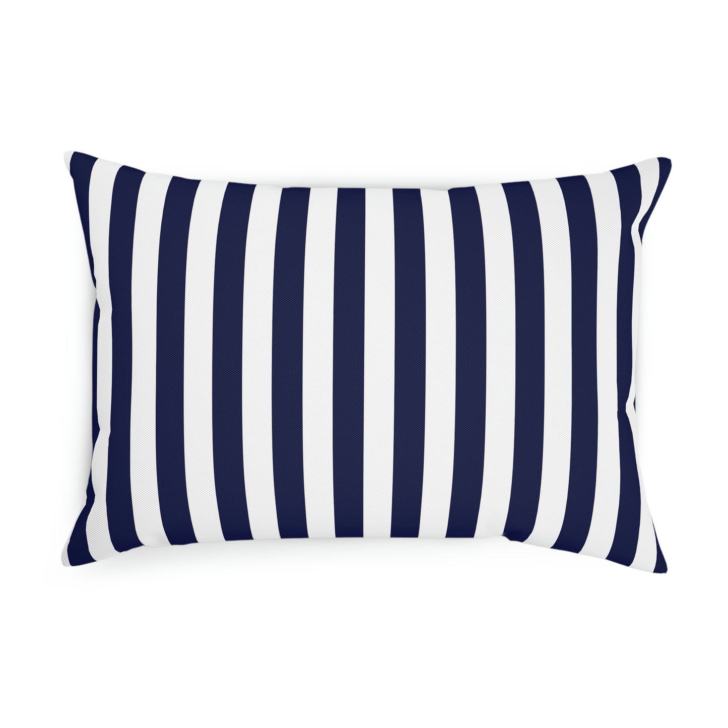 Navy Striped Pillows