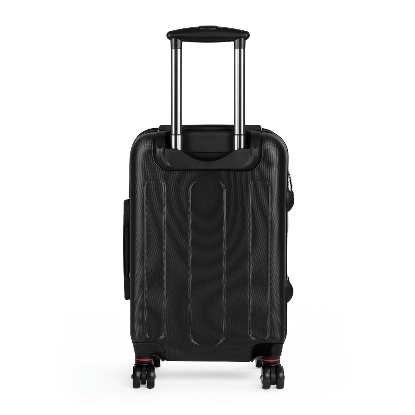 Orange Check Print Suitcase