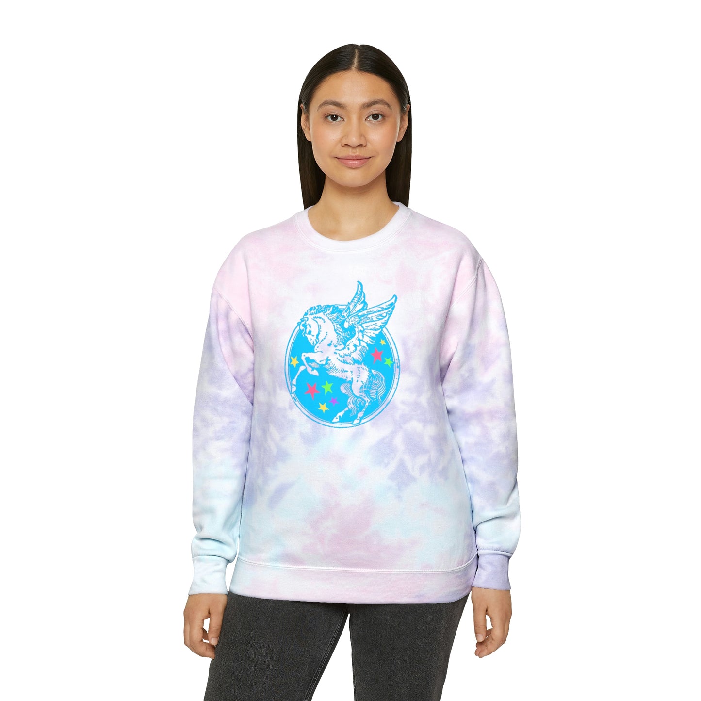 Pegasus Stars Tie-Dye Sweatshirt