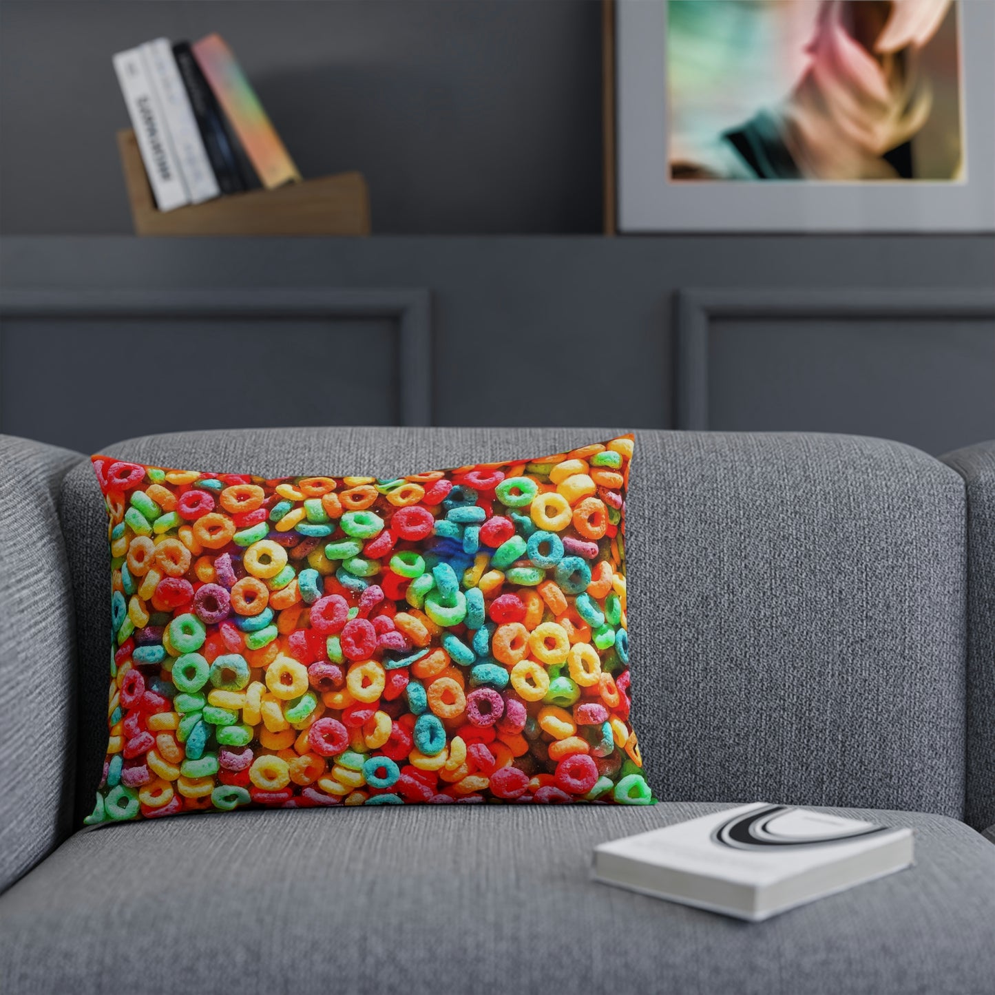 Rainbow Cereal Pillow