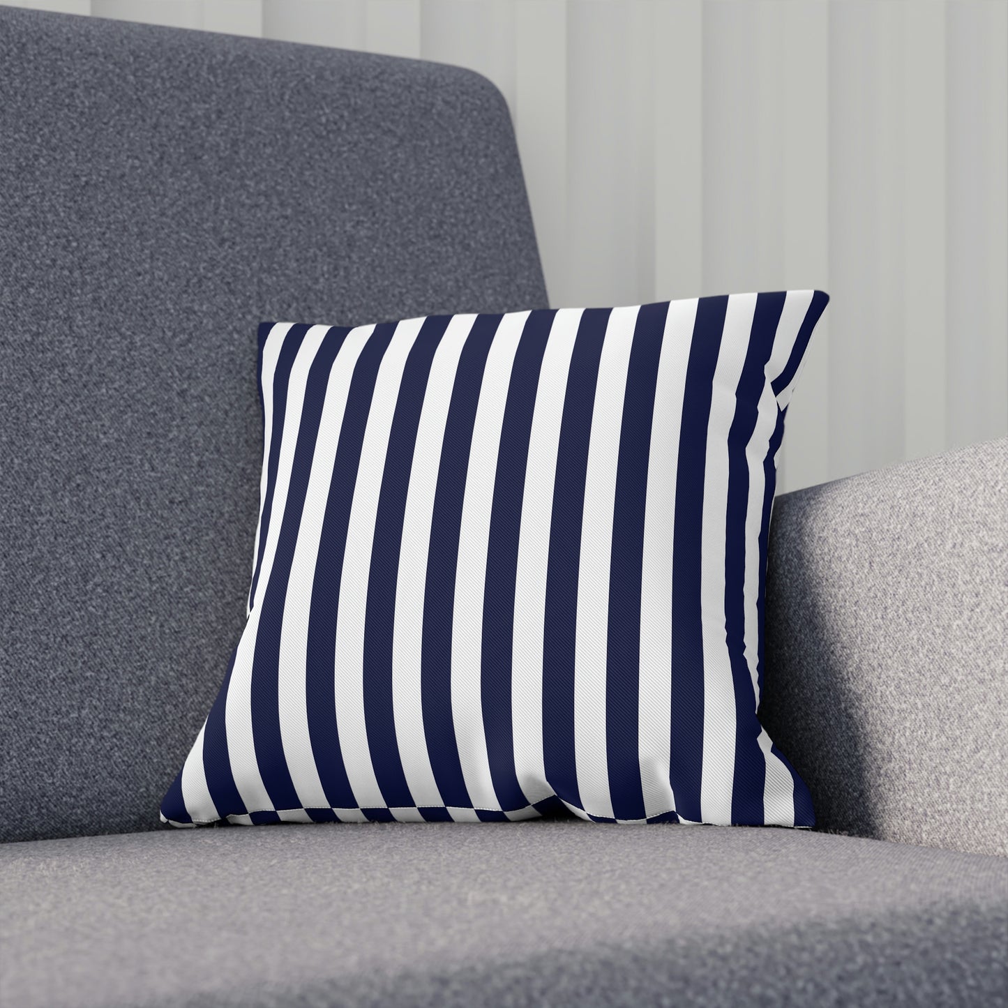 Navy Striped Pillows