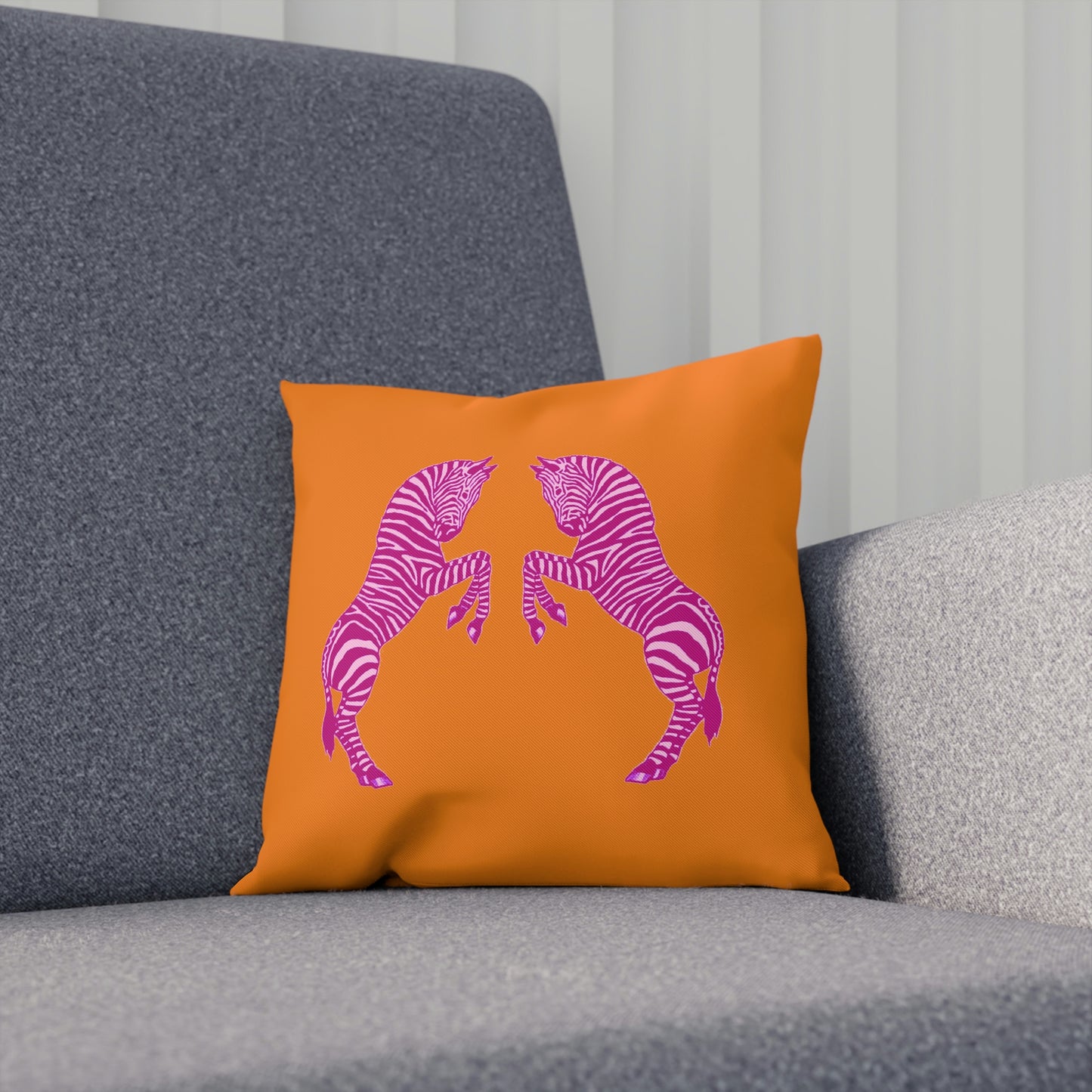 Pink Zebras Pillows in Pink/Orange