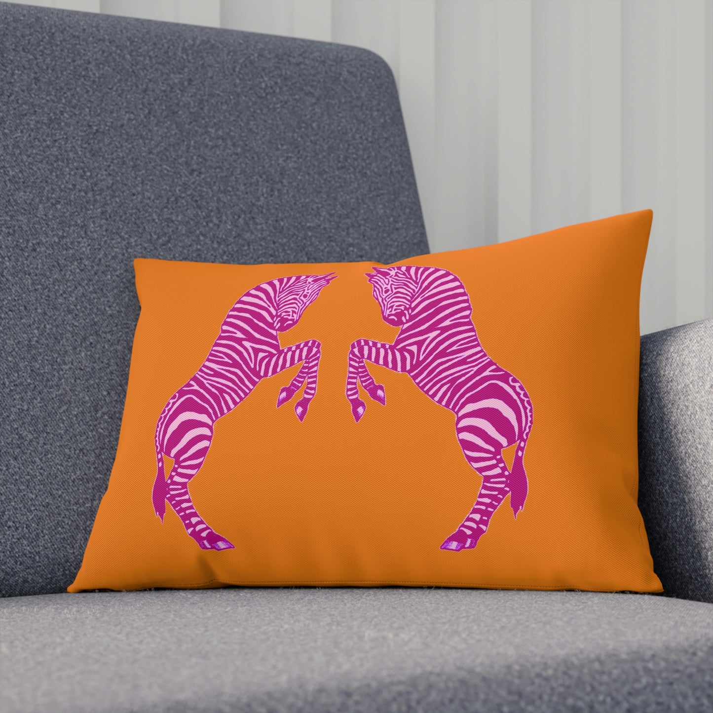 Pink Zebras Pillows in Pink/Orange
