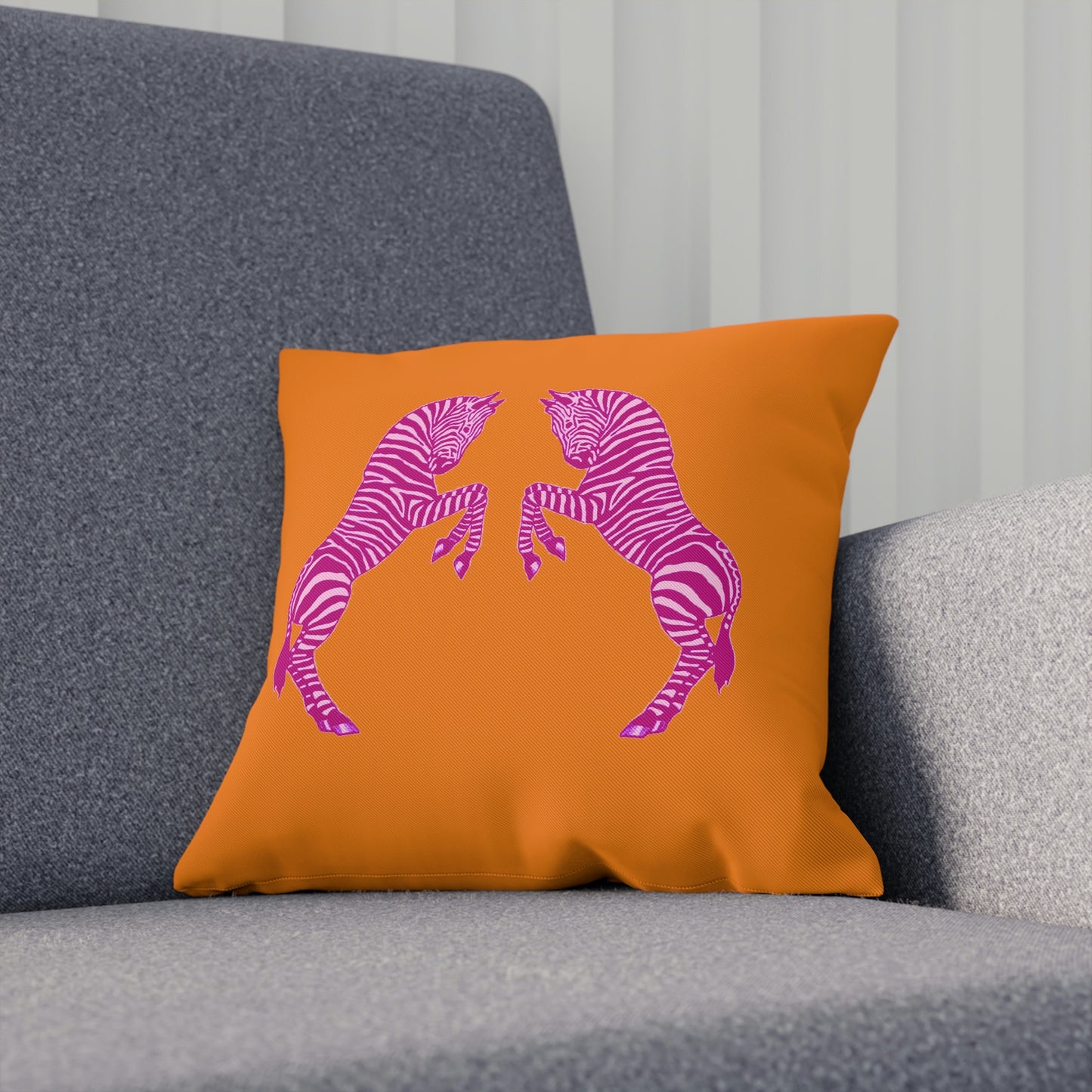 Pink Zebras Pillows in Pink/Orange