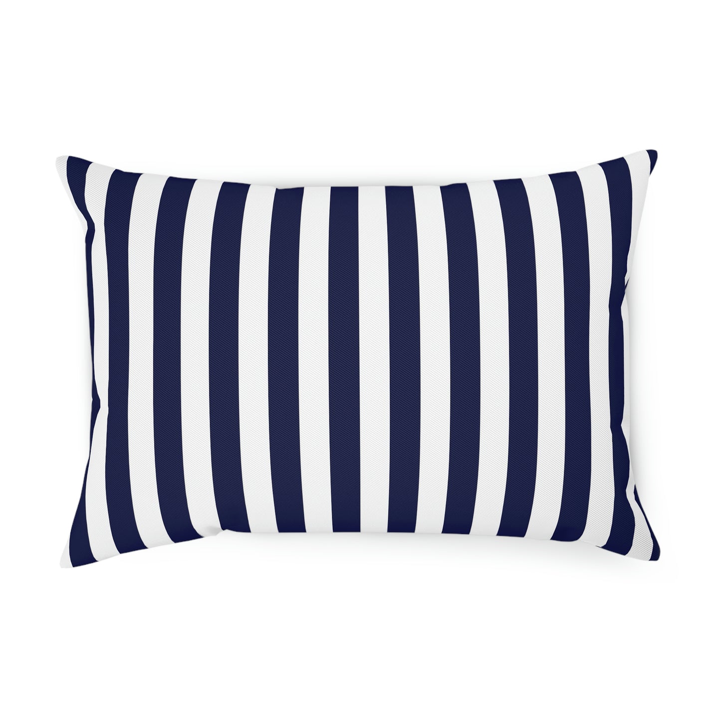 Navy Striped Pillows