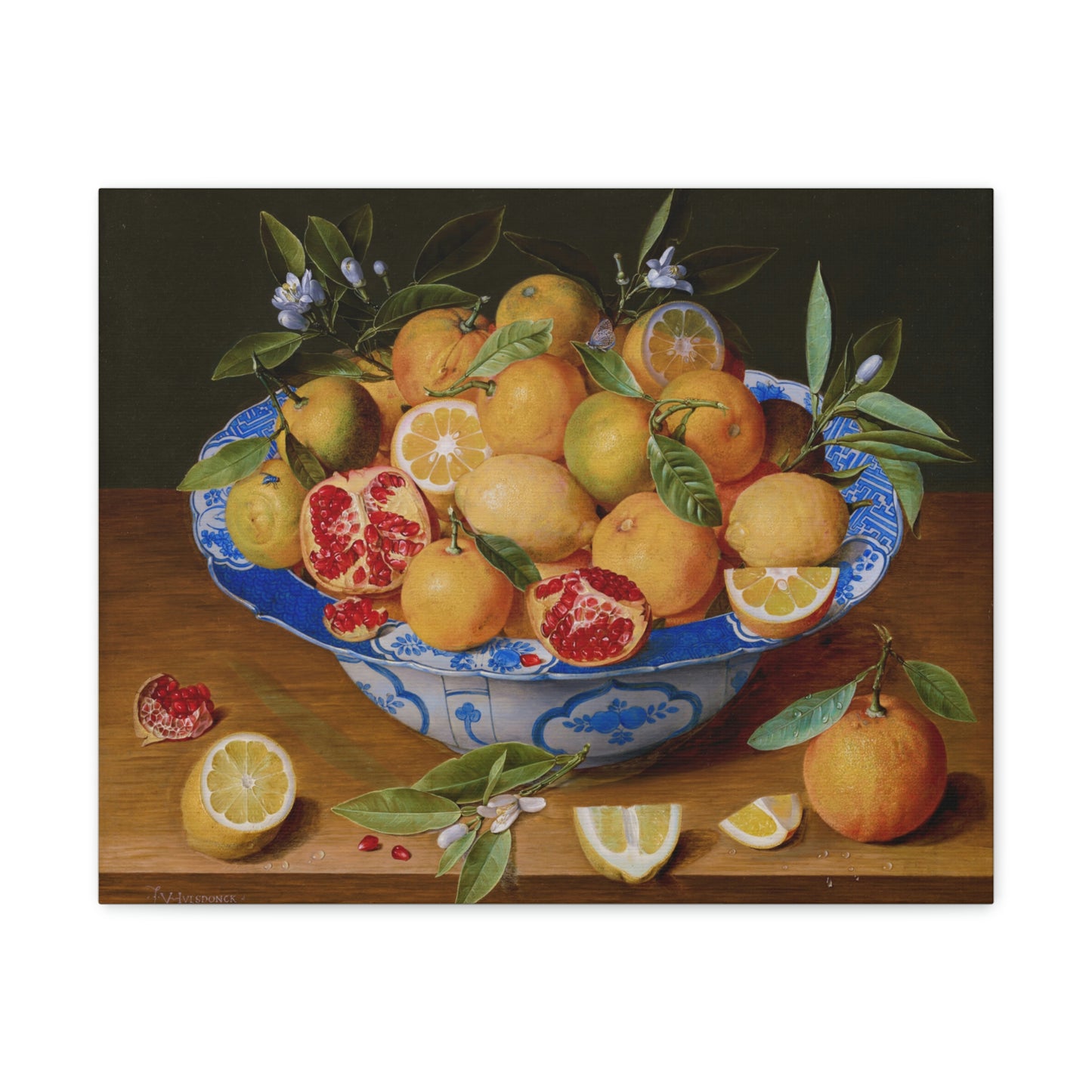 Sicilian Fruit Bowl Canvas Print