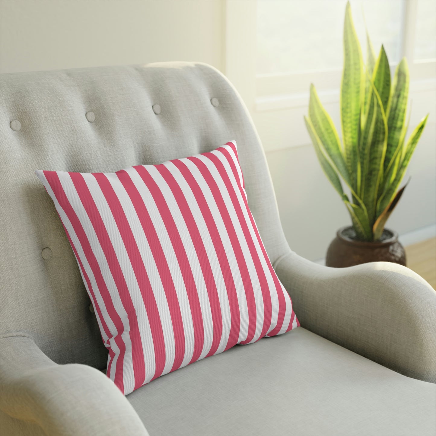 Pink Striped Pillows
