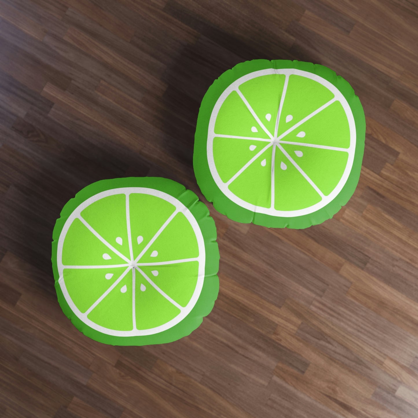 Lime Slice Round Floor Pillow