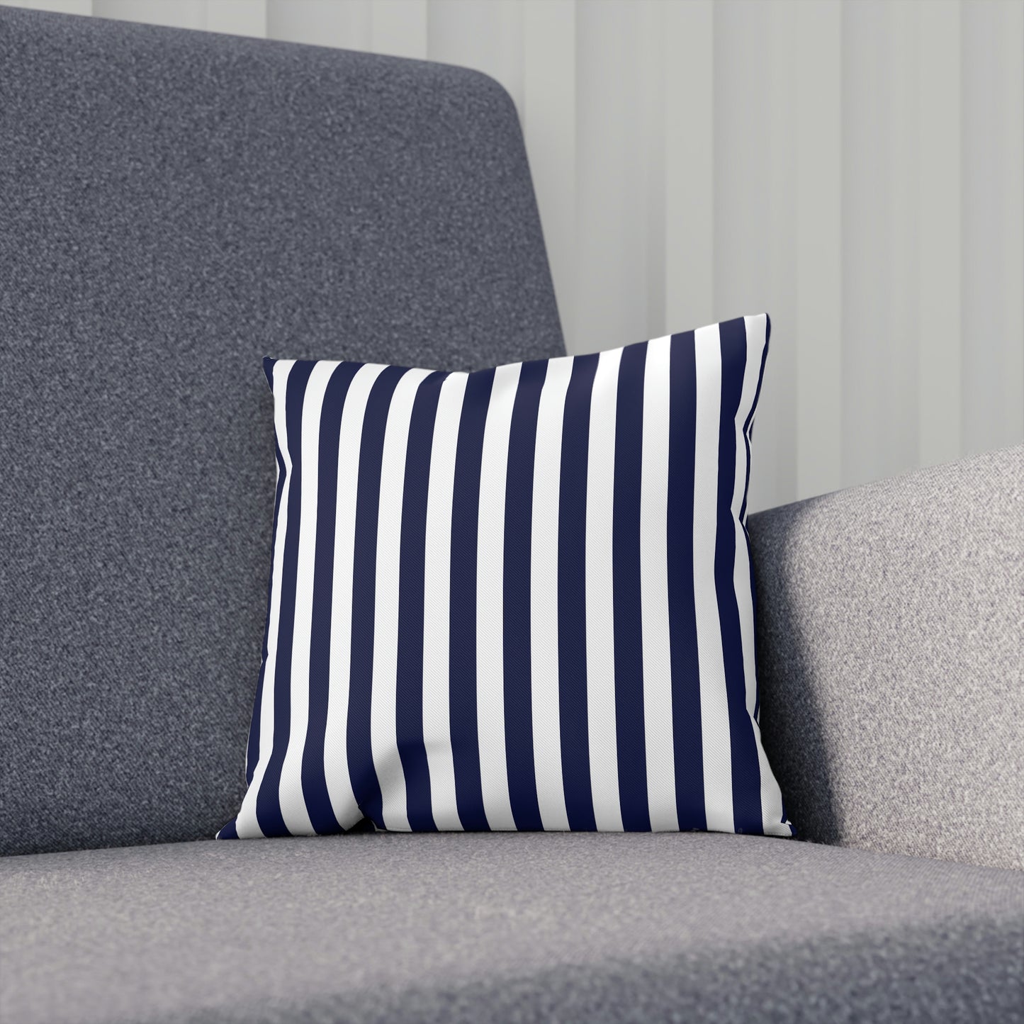 Navy Striped Pillows