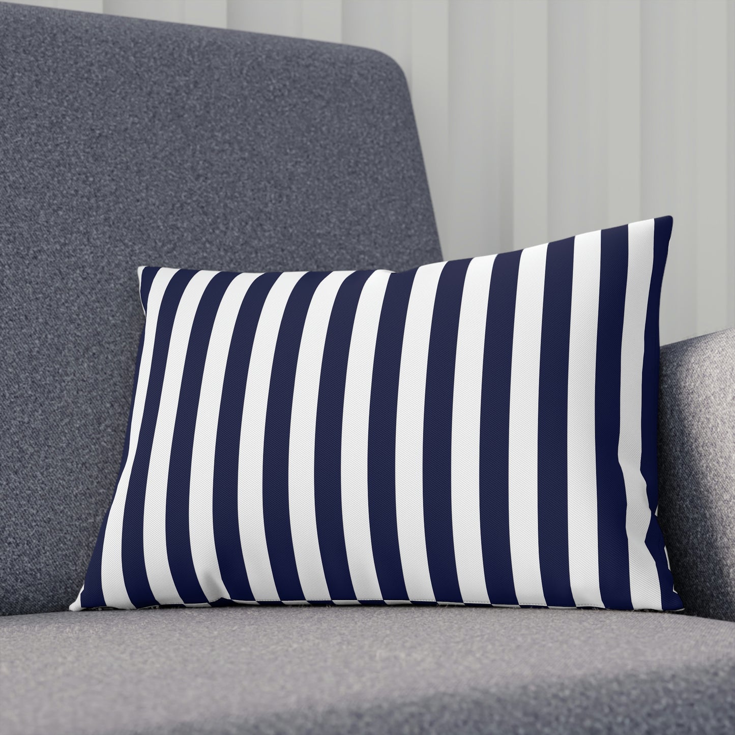 Navy Striped Pillows