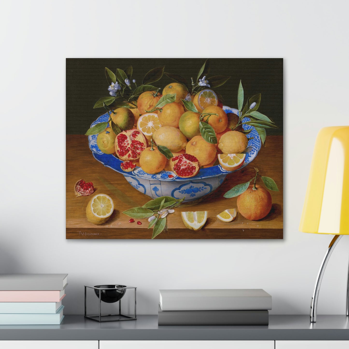 Sicilian Fruit Bowl Canvas Print