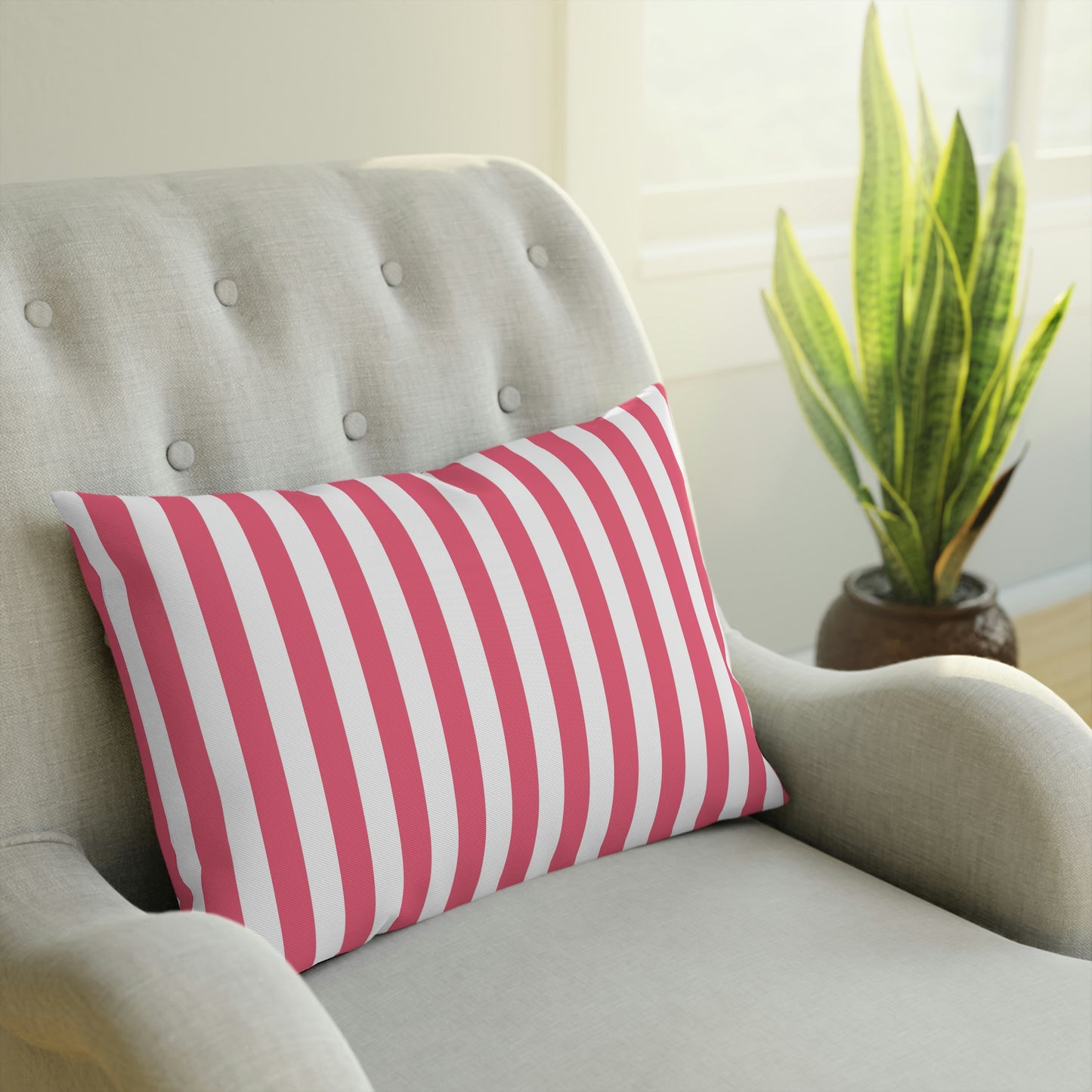 Pink Striped Pillows