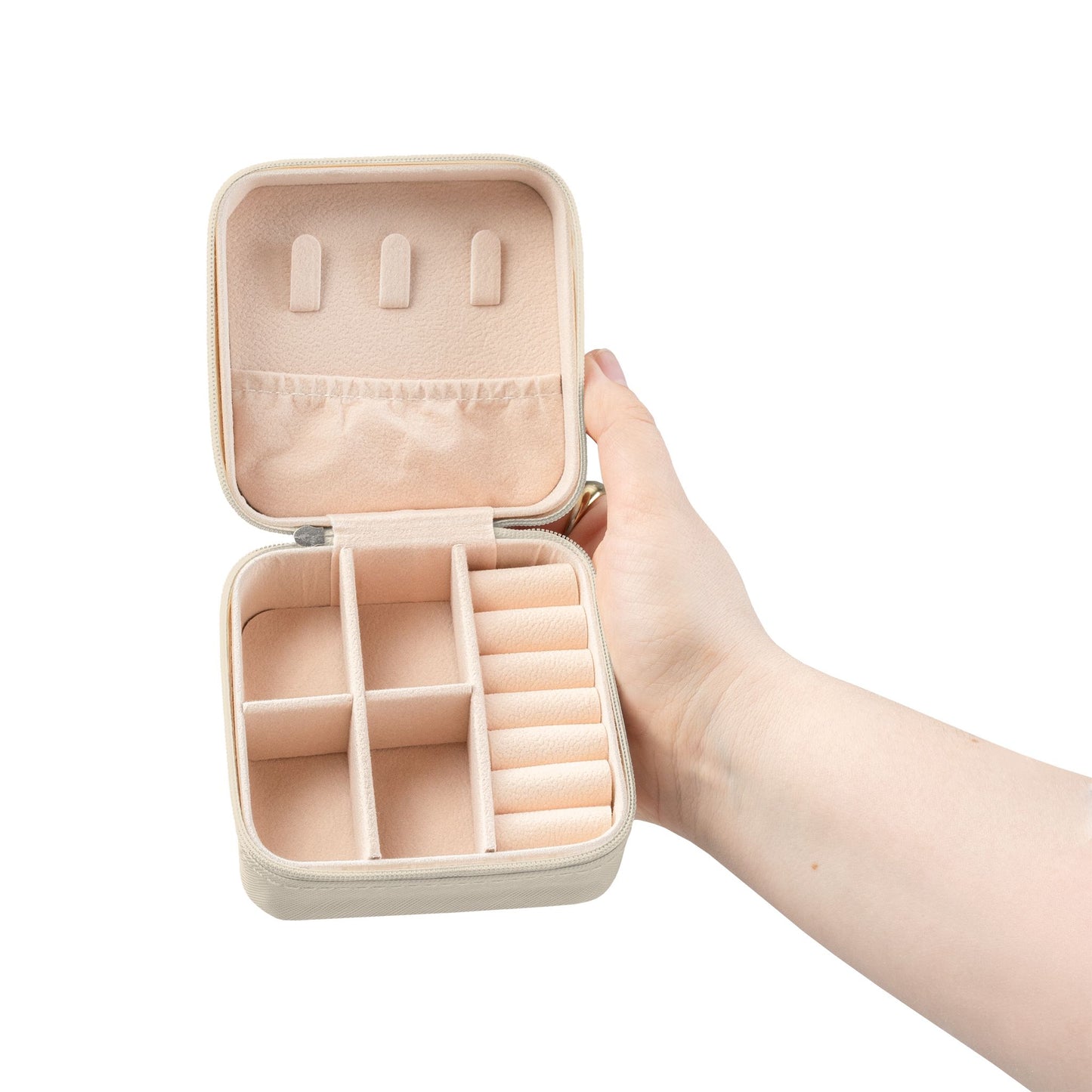 Three Initial Monogram Jewelry Travel Case