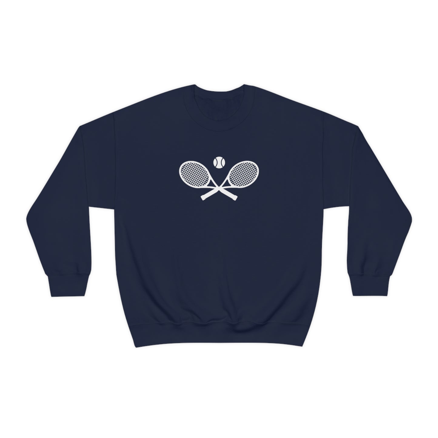 Preppy White Tennis Sweatshirt