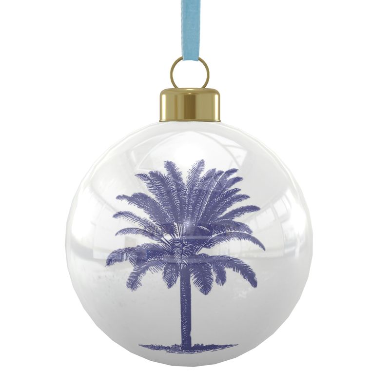 Blue Palm Tree Ornament