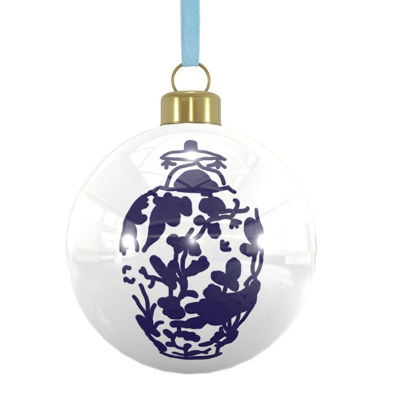 Blue Ginger Jar Ornament