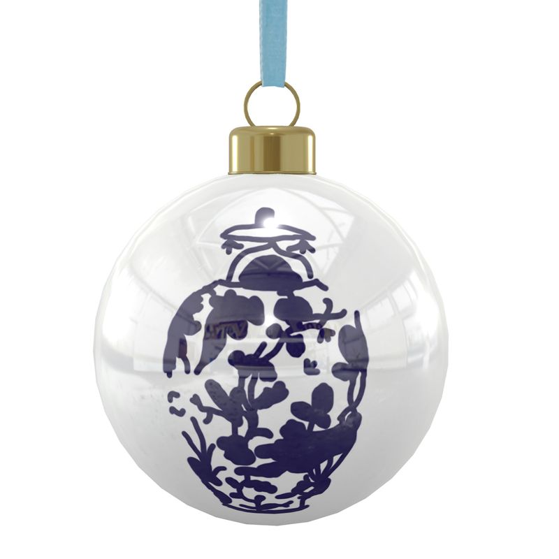 Blue Ginger Jar Ornament