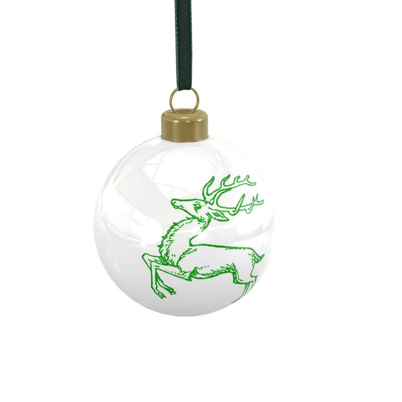Green Reindeer Ornament