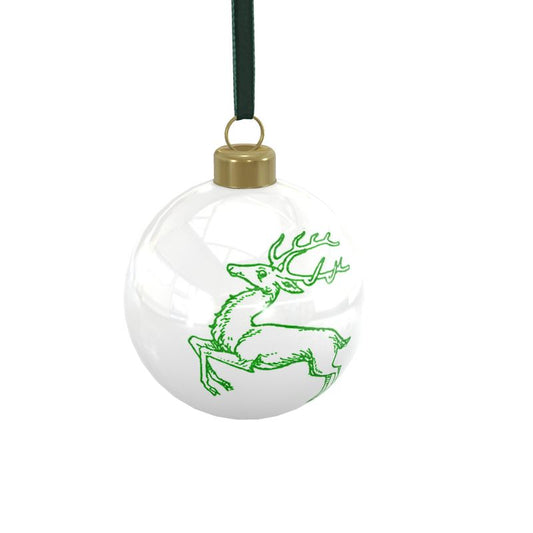 Green Reindeer Ornament