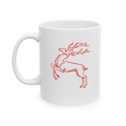 Red Reindeer Mug