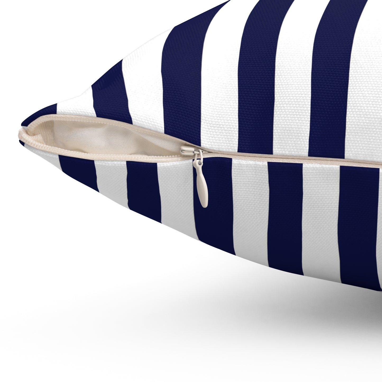 Navy Striped Pillows