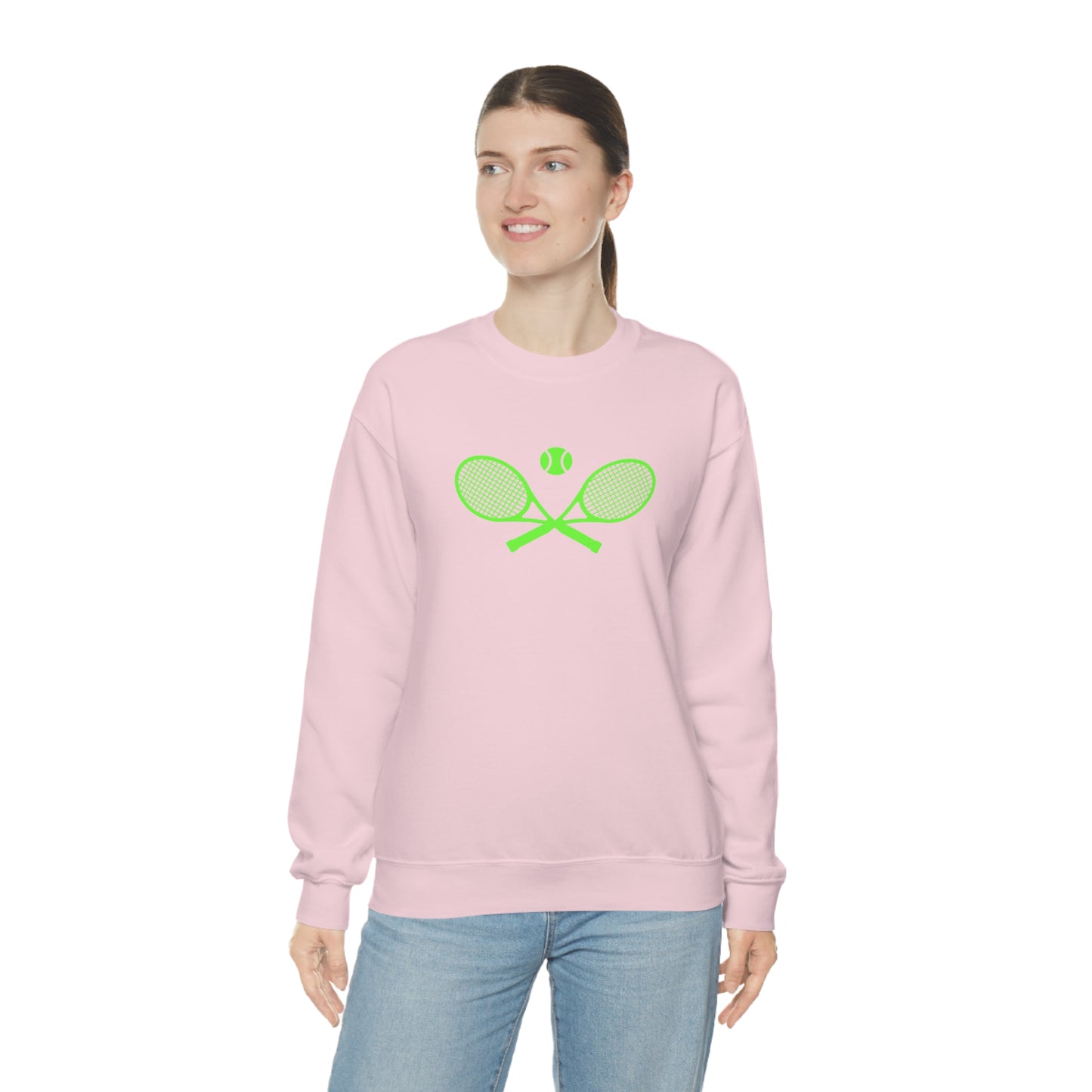 Preppy Lime Green Tennis Sweatshirt