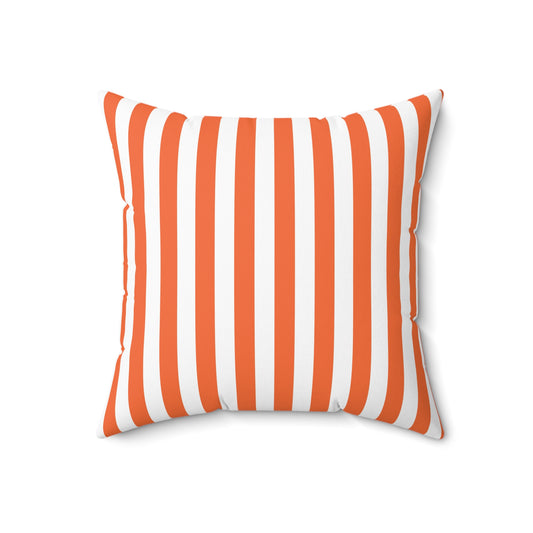 Orange Striped Pillows