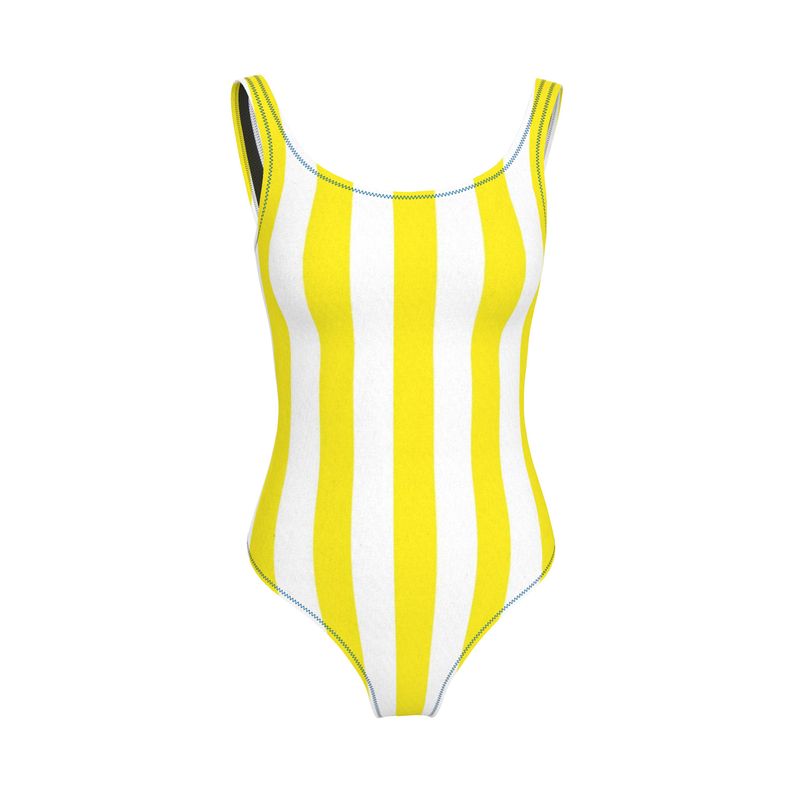 Yellow Stripe Swimsuit