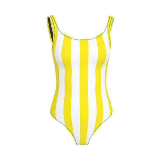 Yellow Stripe Swimsuit