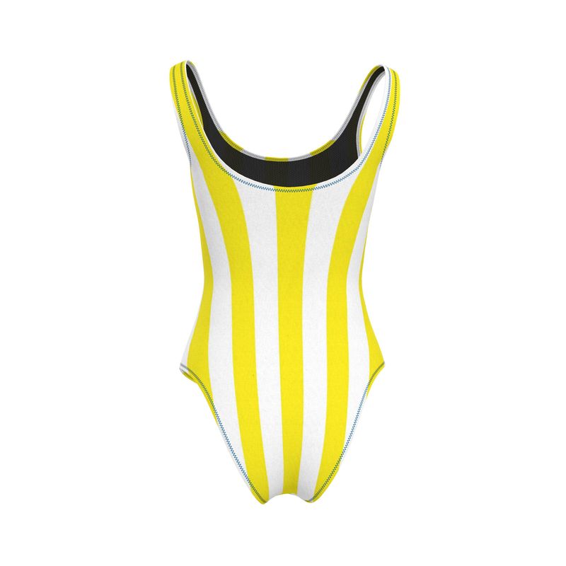 Yellow Stripe Swimsuit