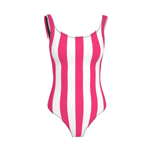 Pink Stripe Swimsuit
