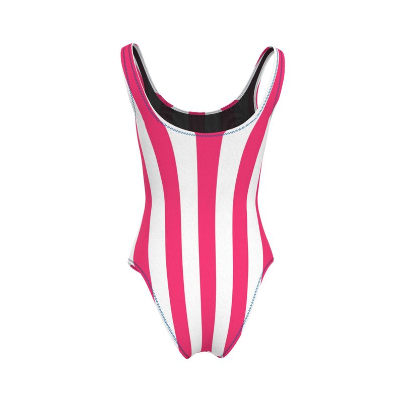 Pink Stripe Swimsuit