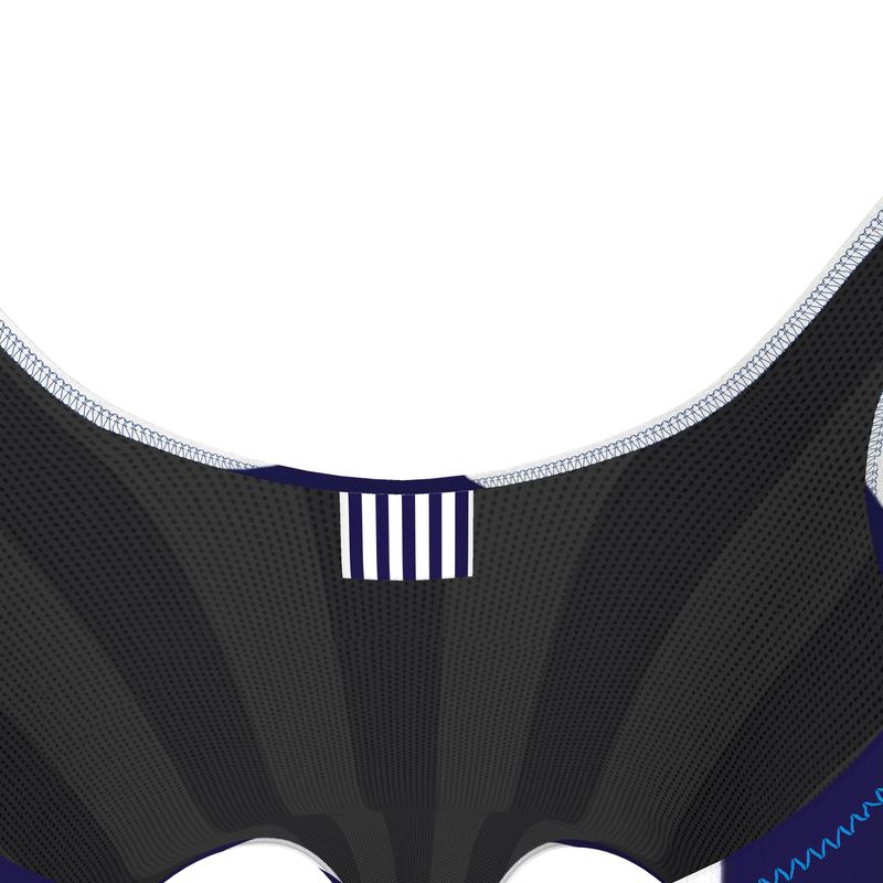 Navy Blue Stripe Swimsuit