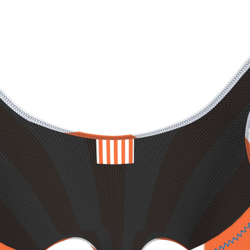 Orange Stripe Swimsuit