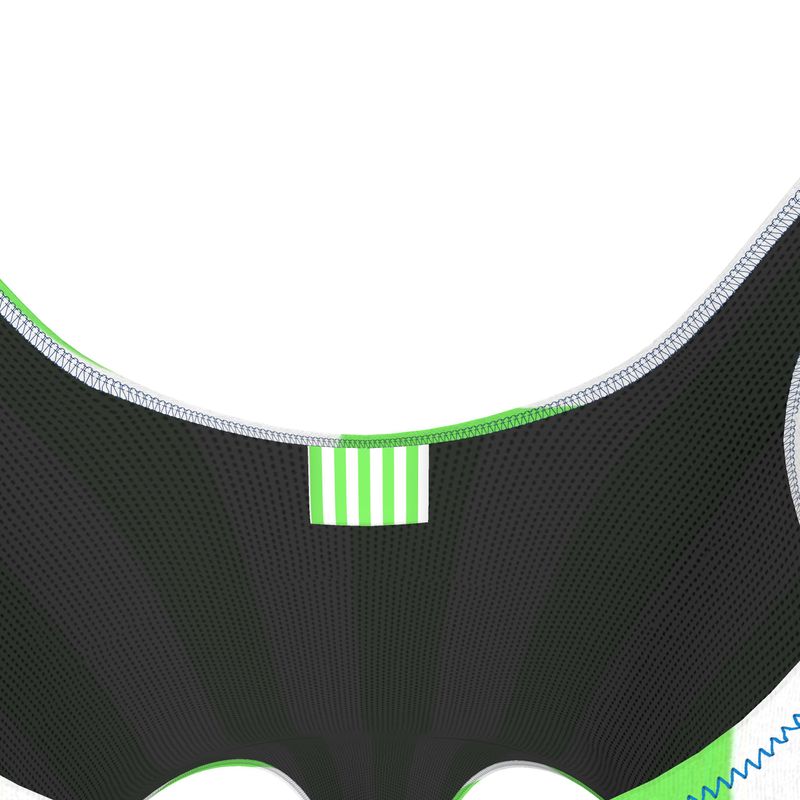 Lime Green Stripe Swimsuit
