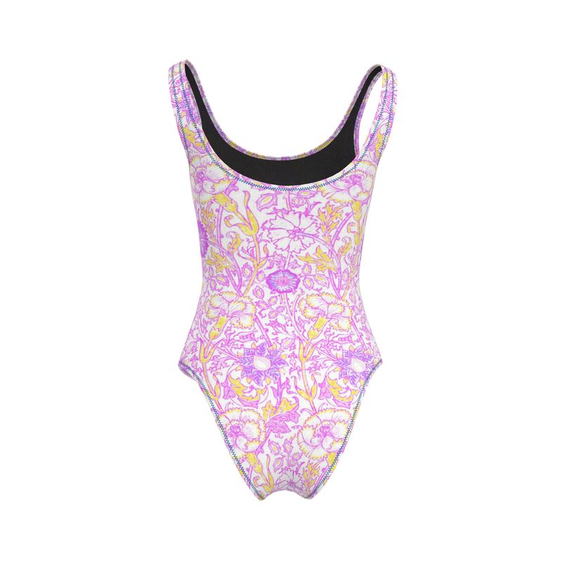 Purple Floral Swimsuit