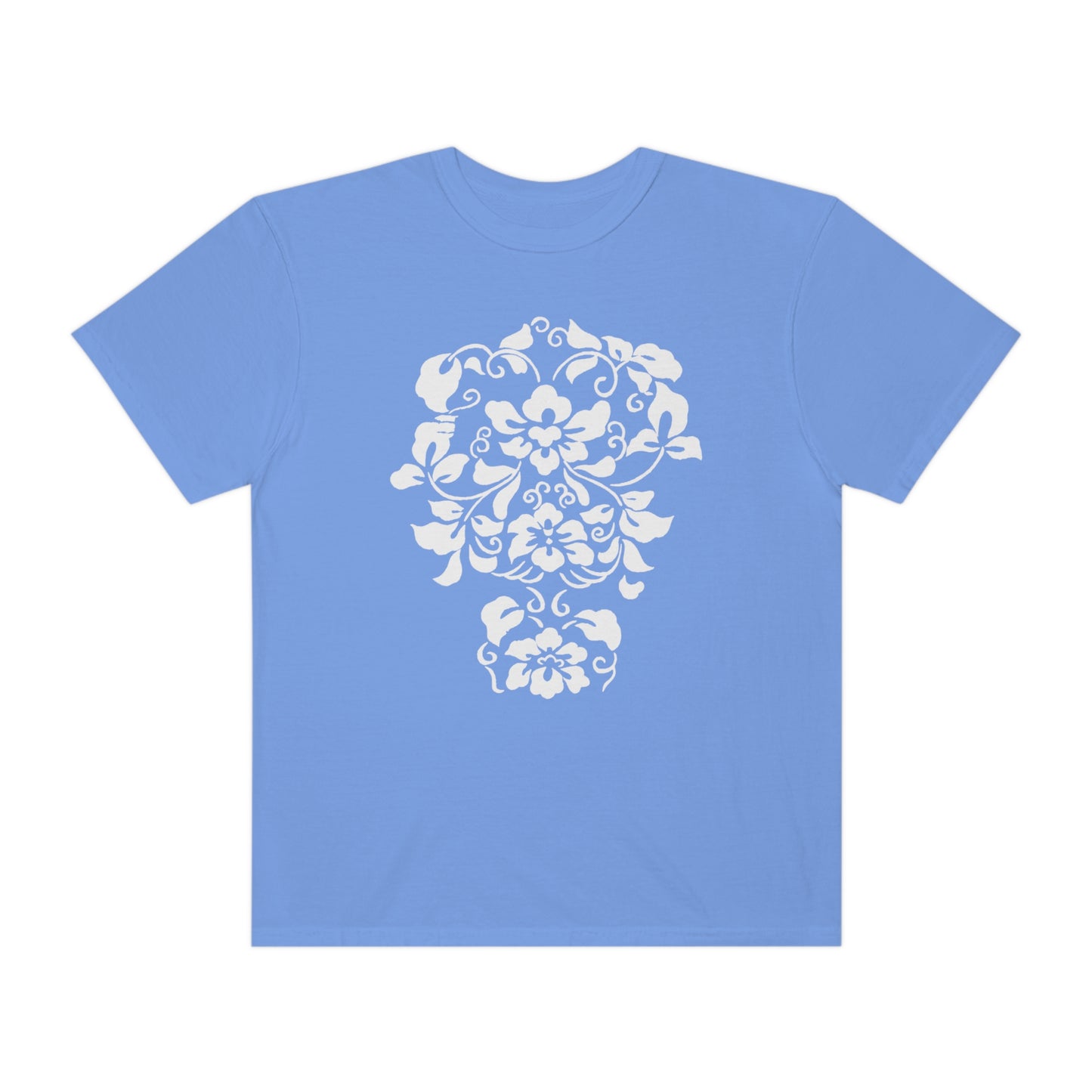 White Hibiscus Comfort Colors T-Shirt