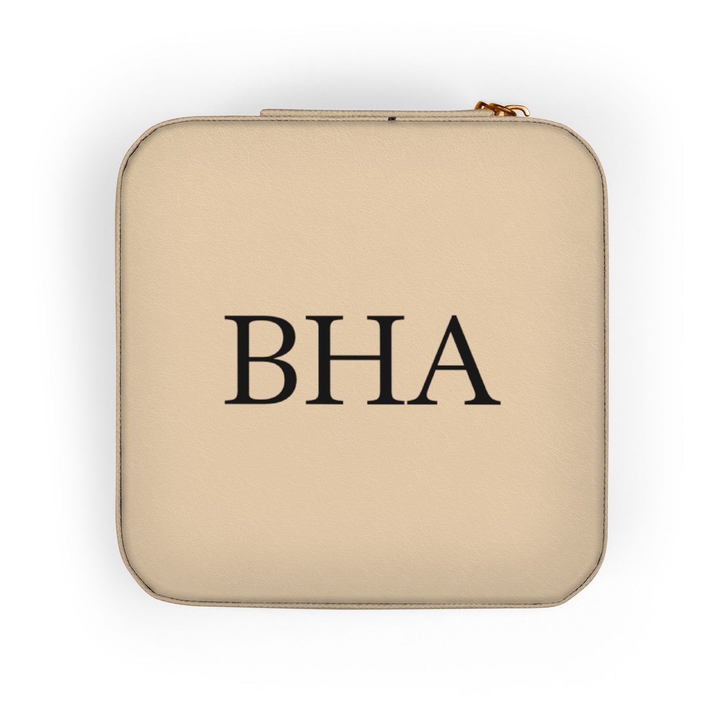 Three Initial Monogram Jewelry Travel Case