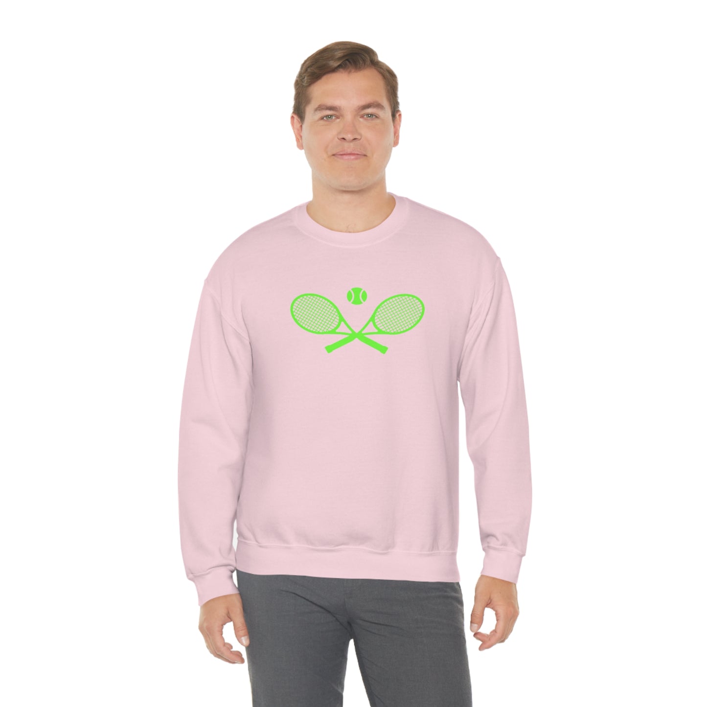 Preppy Lime Green Tennis Sweatshirt