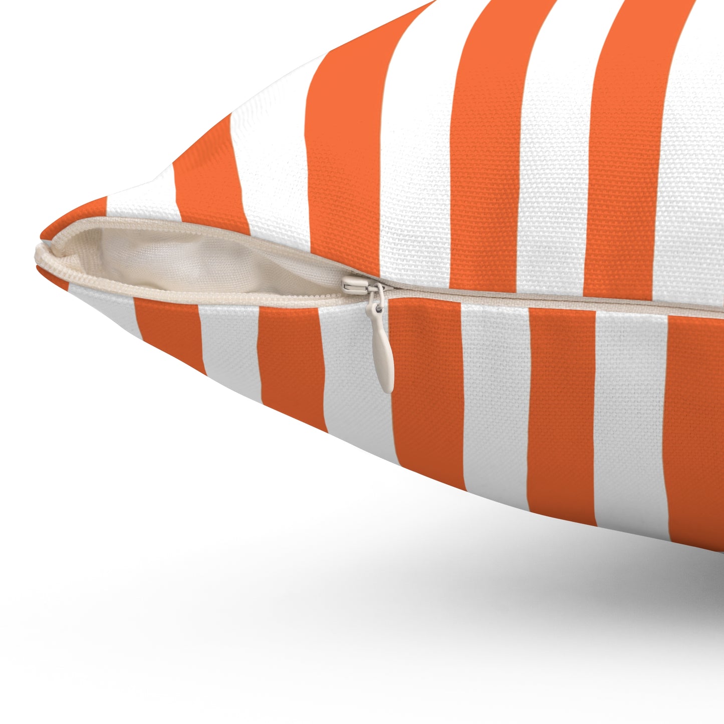 Orange Striped Pillows