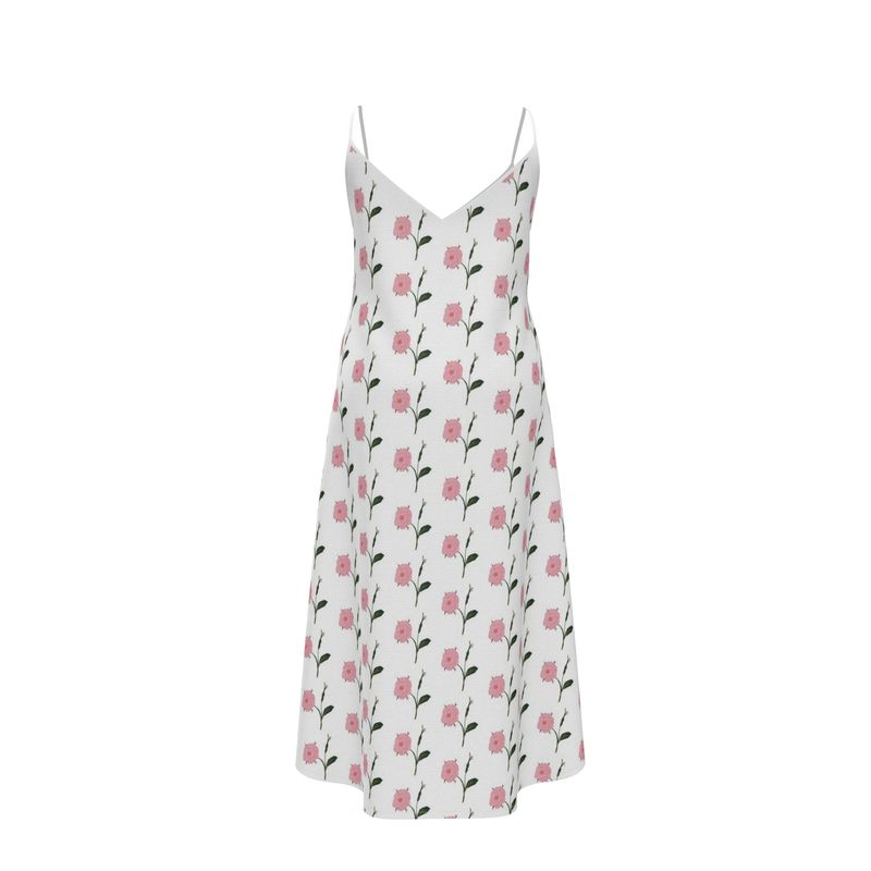 Venus' Roses Slip Dress