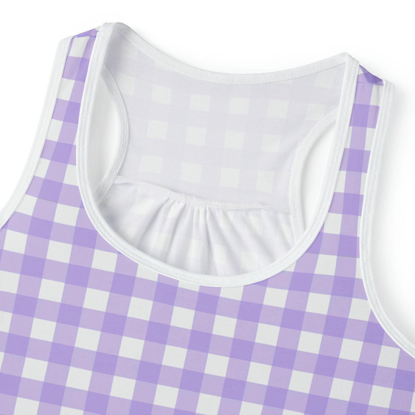 Lilac Gingham Tank Top