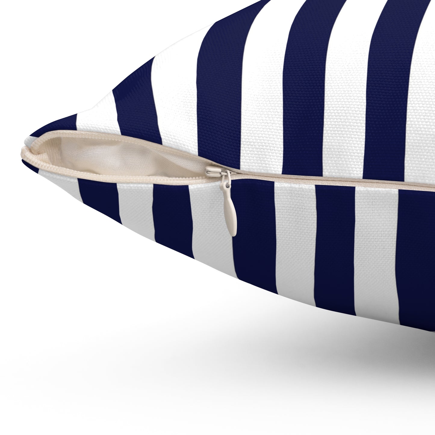 Navy Striped Pillows