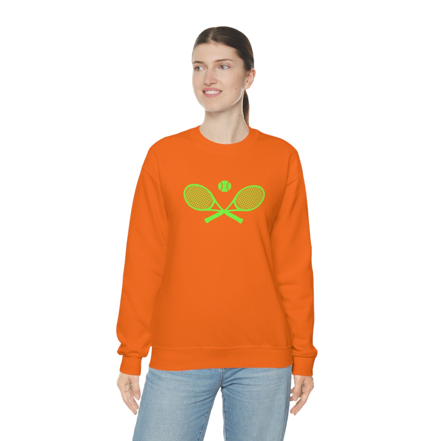 Preppy Lime Green Tennis Sweatshirt