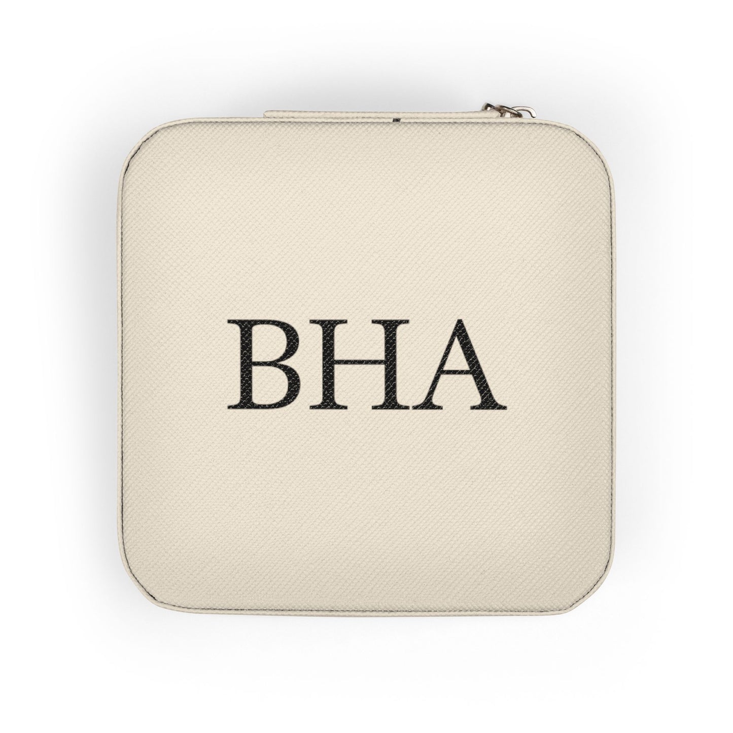 Three Initial Monogram Jewelry Travel Case