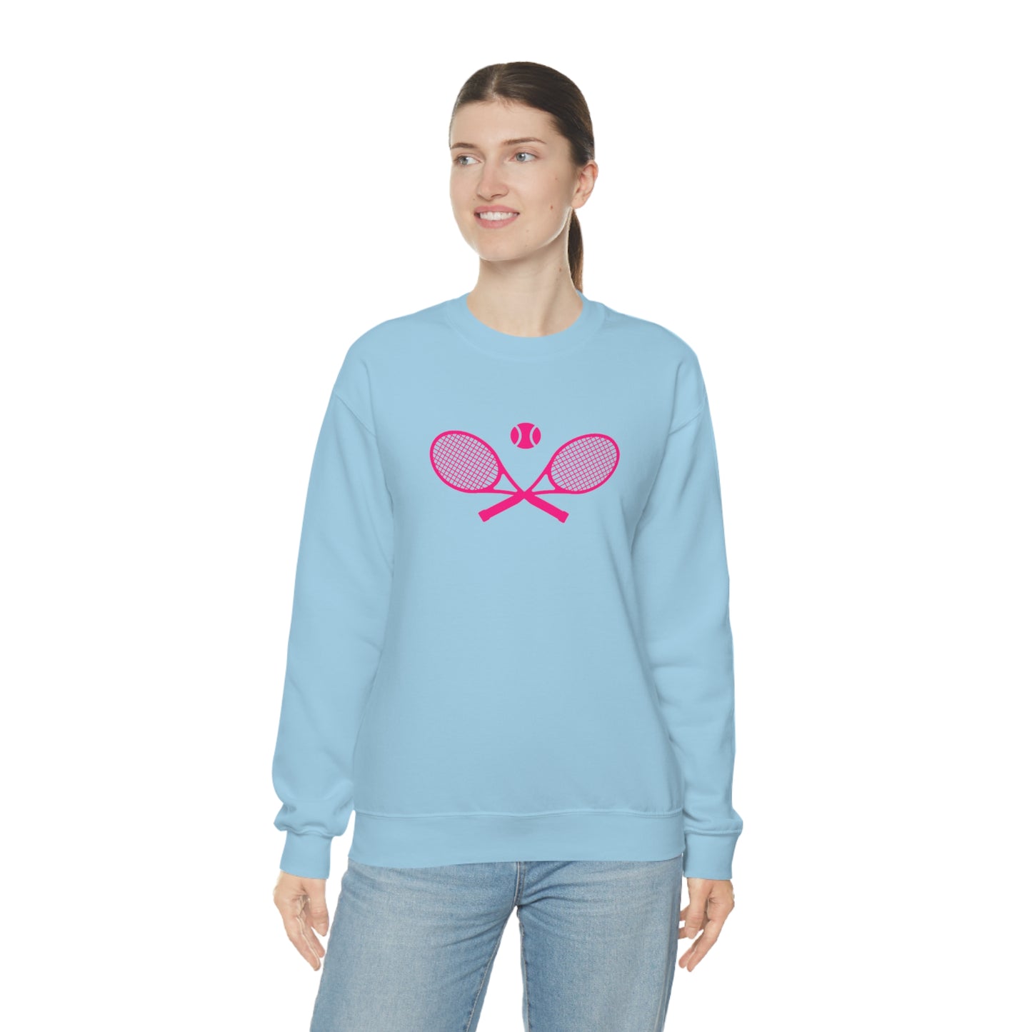 Preppy Pink Tennis Sweatshirt