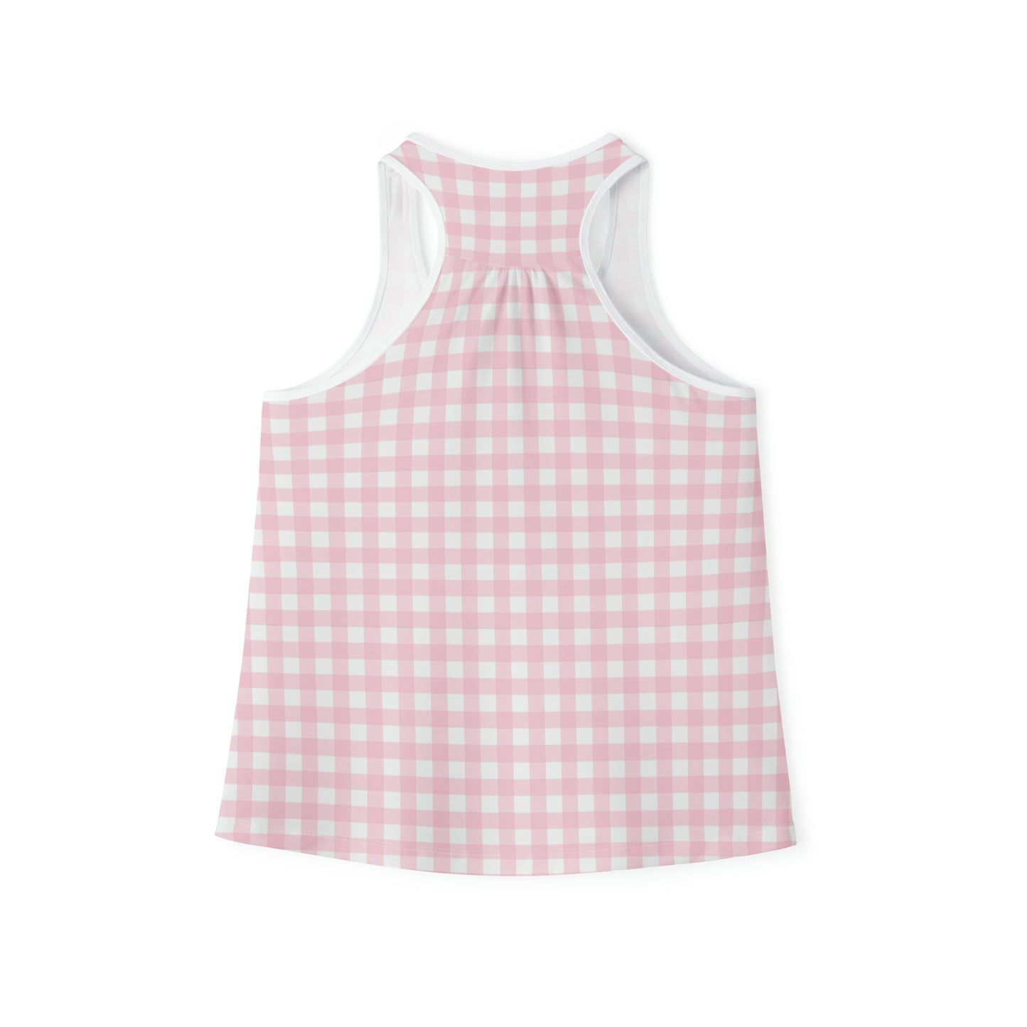 Pink Gingham Tank Top