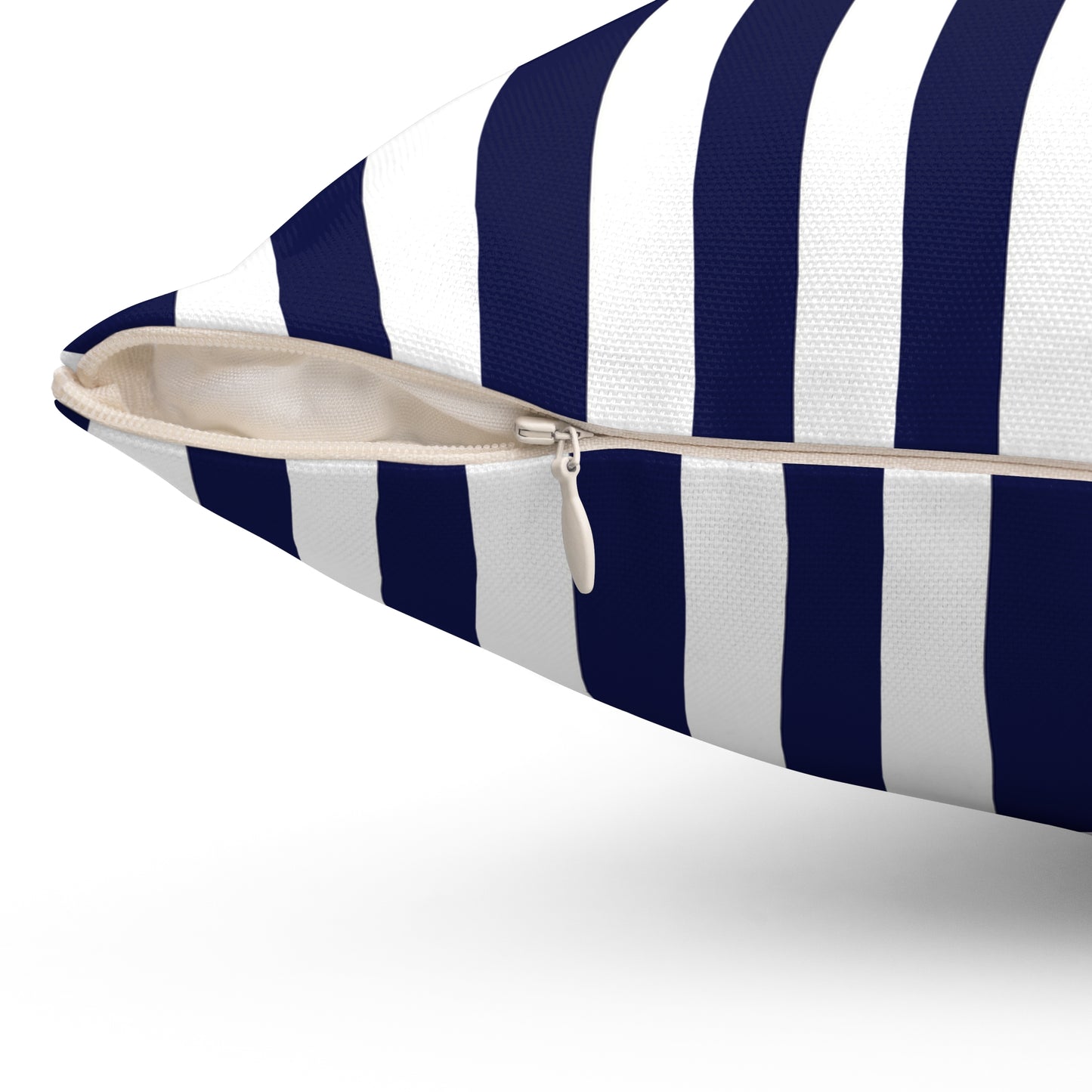 Navy Striped Pillows